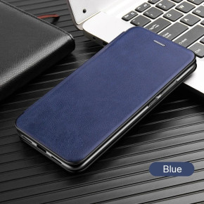 Луксозен кожен калъф тефтер ултра тънък Wallet FLEXI и стойка за Samsung Galaxy A54 5G SM-A546U син 
